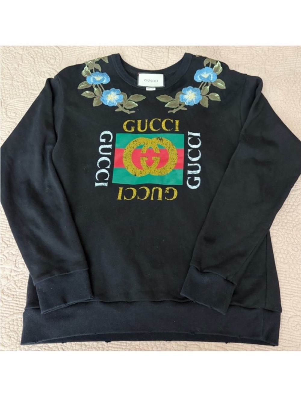 Gucci Embroidered Logo Sweatshirt Unisex